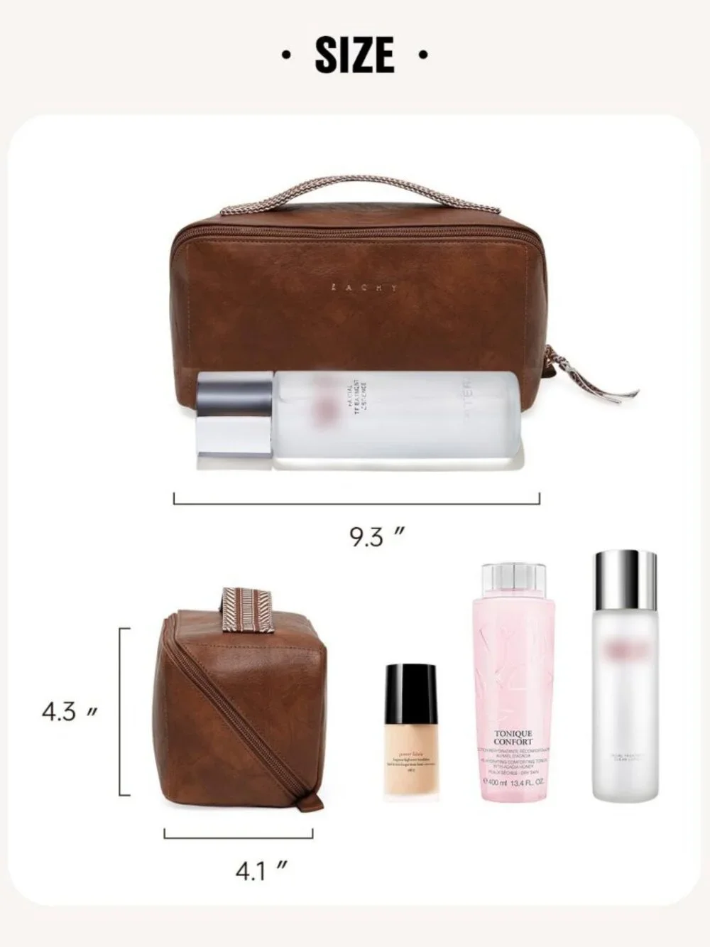 Large Capacity Waterproof Makeup Bag | Portable Toiletry Organizer for Travel